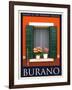 Burano Window, Italy 21-Anna Siena-Framed Giclee Print