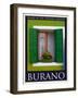 Burano Window, Italy 22-Anna Siena-Framed Giclee Print