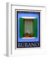 Burano Window, Italy 23-Anna Siena-Framed Giclee Print