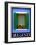 Burano Window, Italy 23-Anna Siena-Framed Giclee Print