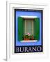 Burano Window, Italy 23-Anna Siena-Framed Giclee Print