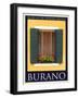 Burano Window, Italy 24-Anna Siena-Framed Giclee Print