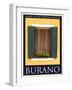 Burano Window, Italy 24-Anna Siena-Framed Giclee Print