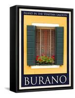 Burano Window, Italy 24-Anna Siena-Framed Stretched Canvas