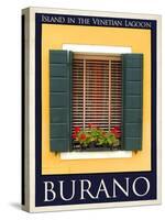Burano Window, Italy 24-Anna Siena-Stretched Canvas