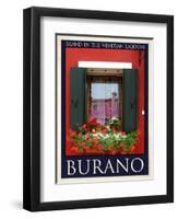 Burano Window, Italy  25-Anna Siena-Framed Giclee Print