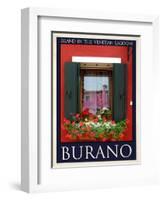 Burano Window, Italy  25-Anna Siena-Framed Giclee Print