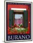 Burano Window, Italy  25-Anna Siena-Mounted Giclee Print