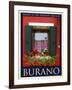 Burano Window, Italy  25-Anna Siena-Framed Giclee Print