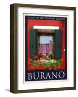 Burano Window, Italy  25-Anna Siena-Framed Giclee Print