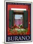 Burano Window, Italy  25-Anna Siena-Mounted Giclee Print