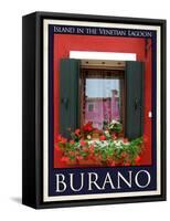 Burano Window, Italy  25-Anna Siena-Framed Stretched Canvas