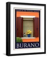 Burano Window, Italy  26-Anna Siena-Framed Giclee Print