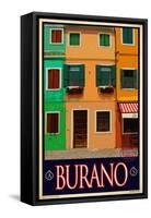 Burano Window, Italy 2-Anna Siena-Framed Stretched Canvas