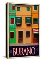 Burano Window, Italy 2-Anna Siena-Stretched Canvas