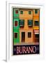 Burano Window, Italy 2-Anna Siena-Framed Giclee Print