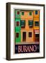 Burano Window, Italy 2-Anna Siena-Framed Giclee Print