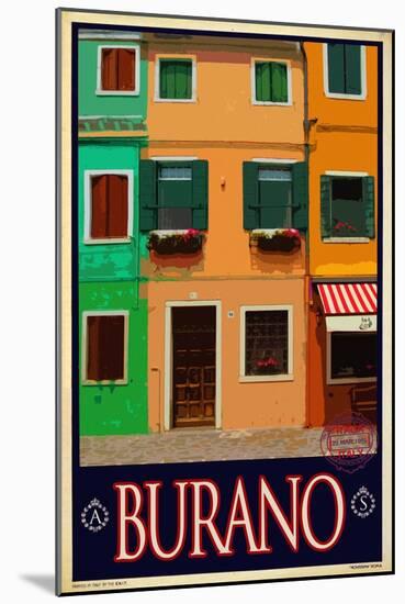 Burano Window, Italy 2-Anna Siena-Mounted Giclee Print