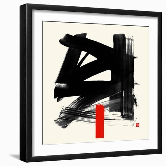 Burashi, 2021 (mixed media)-Jenny Frean-Framed Giclee Print