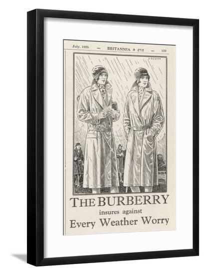 Burberry Weatherproofs--Framed Art Print