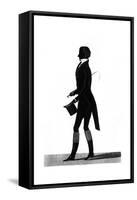 Burdett Silhouette-null-Framed Stretched Canvas