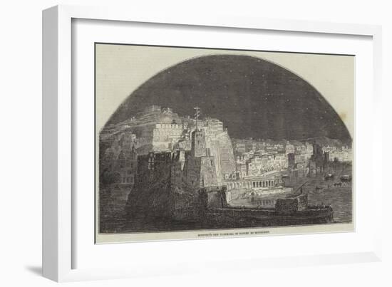 Burford's New Panorama of Naples by Moonlight-null-Framed Giclee Print