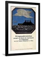 Burg B Magdeburg, Kriegswahrzeichen 1916, Möwe-null-Framed Giclee Print