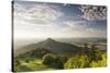 Burg Hohenzollern Castle at Sunset, Swabian Alps, Baden-Wurttemberg, Germany, Europe-Markus Lange-Stretched Canvas