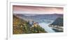 Burg Katz and Romantic Rhine, Sankt Goarhausen, Rhineland-Palatinate, Germany-Matteo Colombo-Framed Photographic Print