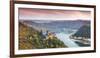 Burg Katz and Romantic Rhine, Sankt Goarhausen, Rhineland-Palatinate, Germany-Matteo Colombo-Framed Photographic Print