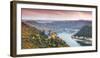 Burg Katz and Romantic Rhine, Sankt Goarhausen, Rhineland-Palatinate, Germany-Matteo Colombo-Framed Photographic Print