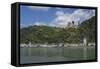 Burg Katz, Katz Castle, St Goarshausen, St Goar, Rhine River, Germany-Jim Engelbrecht-Framed Stretched Canvas