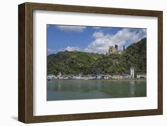 Burg Katz, Katz Castle, St Goarshausen, St Goar, Rhine River, Germany-Jim Engelbrecht-Framed Photographic Print