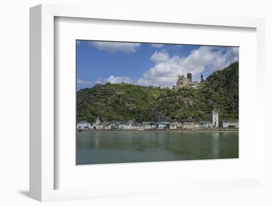 Burg Katz, Katz Castle, St Goarshausen, St Goar, Rhine River, Germany-Jim Engelbrecht-Framed Photographic Print