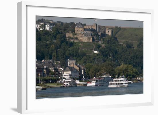 Burg Rheinfels Overlooks St Goar Germany-Charles Bowman-Framed Photographic Print