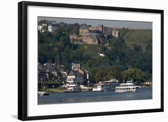 Burg Rheinfels Overlooks St Goar Germany-Charles Bowman-Framed Photographic Print