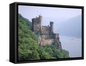 Burg Rheinstein, Rhine Valley, Germany-Walter Bibikow-Framed Stretched Canvas