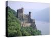 Burg Rheinstein, Rhine Valley, Germany-Walter Bibikow-Stretched Canvas