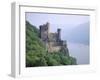 Burg Rheinstein, Rhine Valley, Germany-Walter Bibikow-Framed Premium Photographic Print