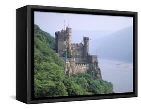 Burg Rheinstein, Rhine Valley, Germany-Walter Bibikow-Framed Stretched Canvas