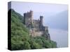 Burg Rheinstein, Rhine Valley, Germany-Walter Bibikow-Stretched Canvas