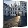 Burg Square and Town Hall, Bruges, UNESCO World Heritage Site, West Vlaanderen (Flanders), Belgium-Stuart Black-Mounted Photographic Print