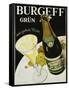 Burgeff Grun Champagne Advertisement Poster-null-Framed Stretched Canvas