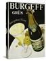 Burgeff Grun Champagne Advertisement Poster-null-Stretched Canvas