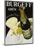Burgeff Grun Champagne Advertisement Poster-null-Mounted Giclee Print