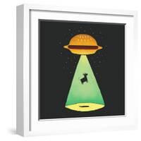 Burger Abduction-Michael Buxton-Framed Art Print