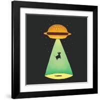 Burger Abduction-Michael Buxton-Framed Art Print