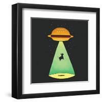 Burger Abduction-Michael Buxton-Framed Art Print