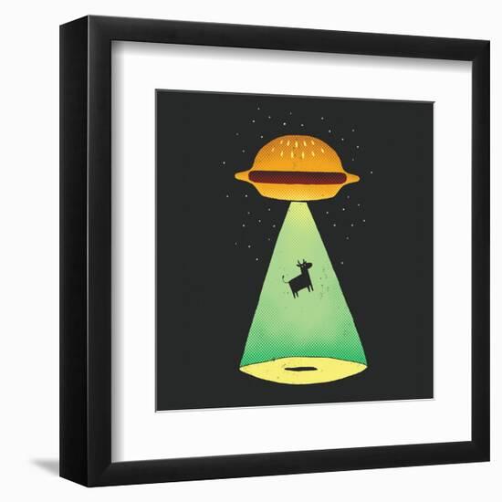 Burger Abduction-Michael Buxton-Framed Art Print