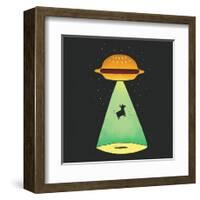 Burger Abduction-Michael Buxton-Framed Art Print